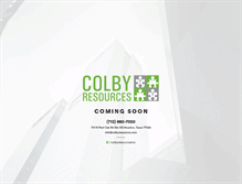 Tablet Screenshot of colbyresources.com